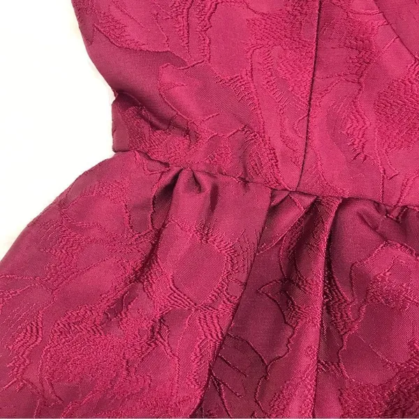 SACHIN & BABI Dress Size 0 Burgundy Mini‎ Fit & Flare Sleeveless Cocktail New - Image 6