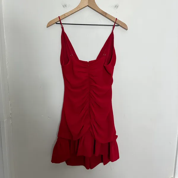 NBD NWT - Lea Mini Dress in Red Ruched Front Party Cocktail - Image 5