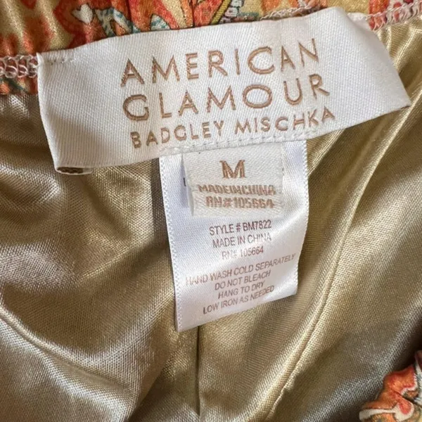 American Glamour Badgley Mischka‎ medium colorful pants - Image 4