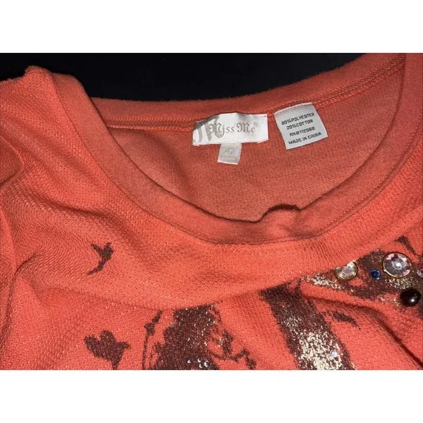 Miss Me Preppy Embellished Equestrian Western Embroidered‎ Long Sleeve Y2K Shirt - Image 12