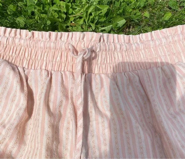 Target Wild fable pink striped shorts SIZE SMALL - Image 2