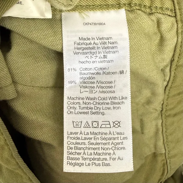 Madewell Garment Dyed Low Slung Straight Cargo Pants Size 29 - Image 5