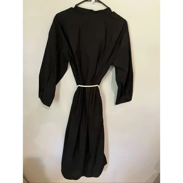 Banana Republic Midi Cotton Poplin Split neck shirt Dress Medium NEW #768 - Image 12