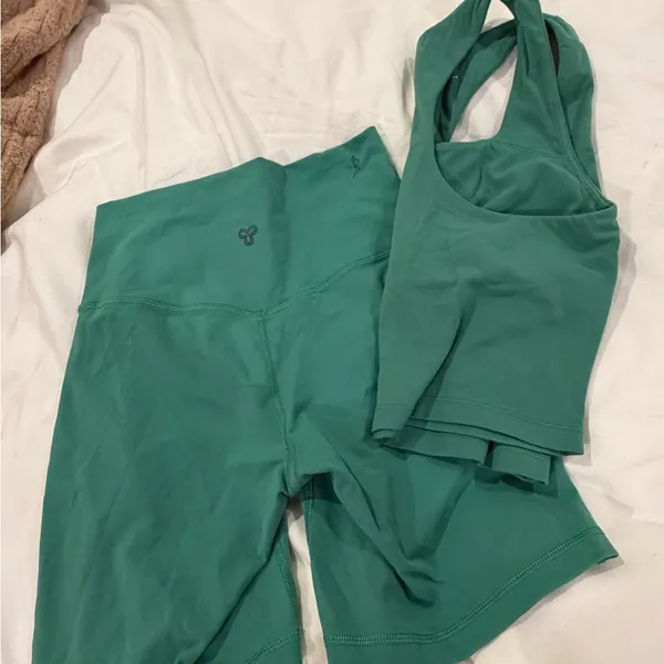TnAction Green Athletic set Tank and Shorts Set - Image 3