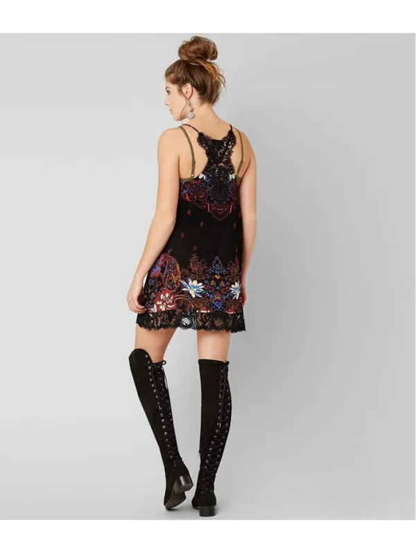 Free People "Who's Sorry Now" Slip Dress Size M - Image 7
