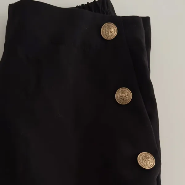 Zara High Rise Trousers Gold Hardware EUC - Image 4