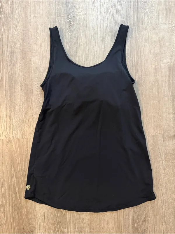 Lilly Pulitzer XS‎ Sunray Luxletic Scoop Neck Casual Workout Bra Tank Top Black - Image 3