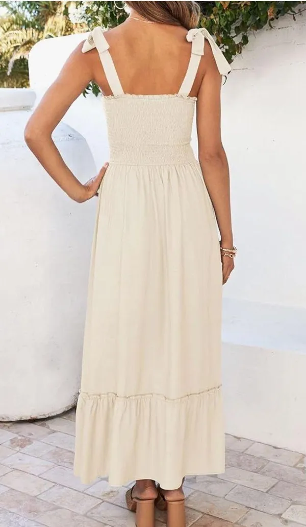 Beach Sundress Tan Size M - Image 2
