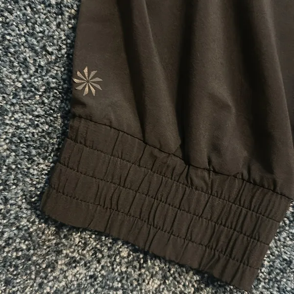 Athleta Black Joggers Pants XL elasticized waist and ankles pattern nwot - Image 8