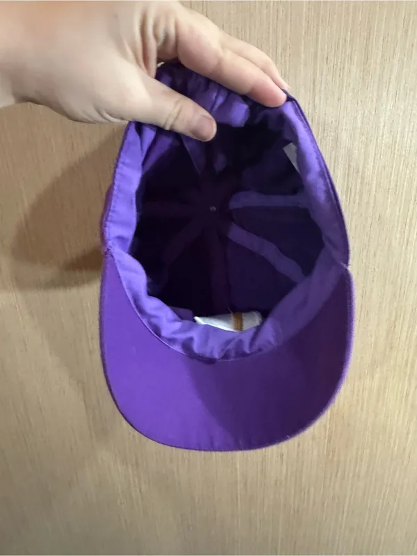 Women’s Waluigi Purple Embroidered Logo Baseball Cap - Image 4