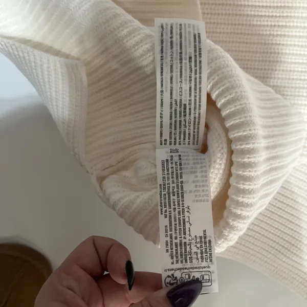 NWT Abercrombie & Fitch XL Off White Sweater Vest - Image 7
