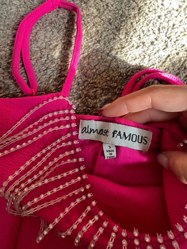 Almost Famous Pink going out dress - Image 3