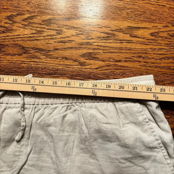 Old Navy‎ Linen Blend Pants Women's Size XXL Drawstring Straight Leg Beach Vacay - Image 6