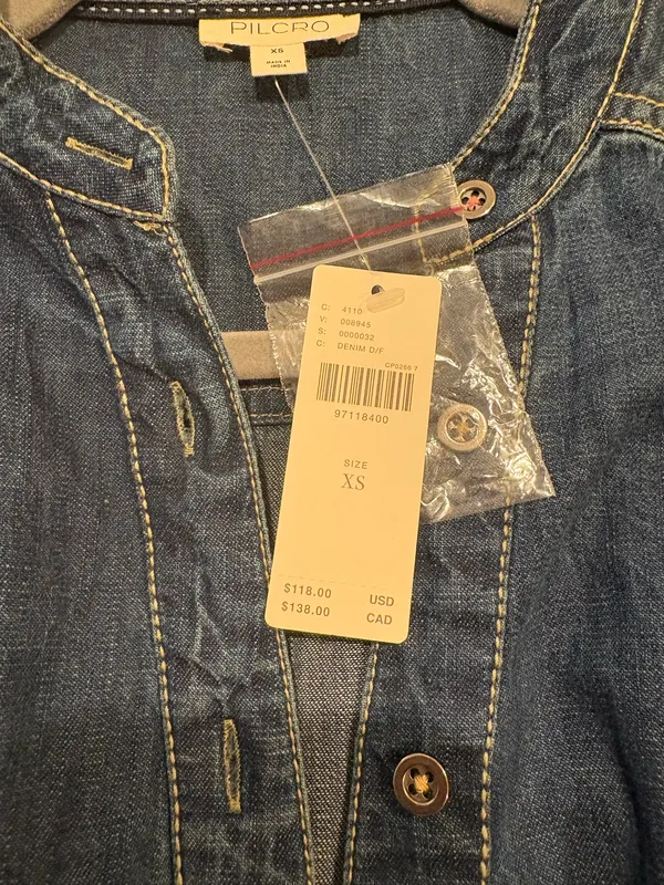Pilcro Anthropologie denim top NWT - Image 3