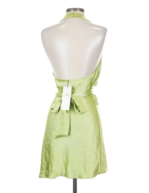 SNDYS revolve green cowl neck halter mini dress - Image 4