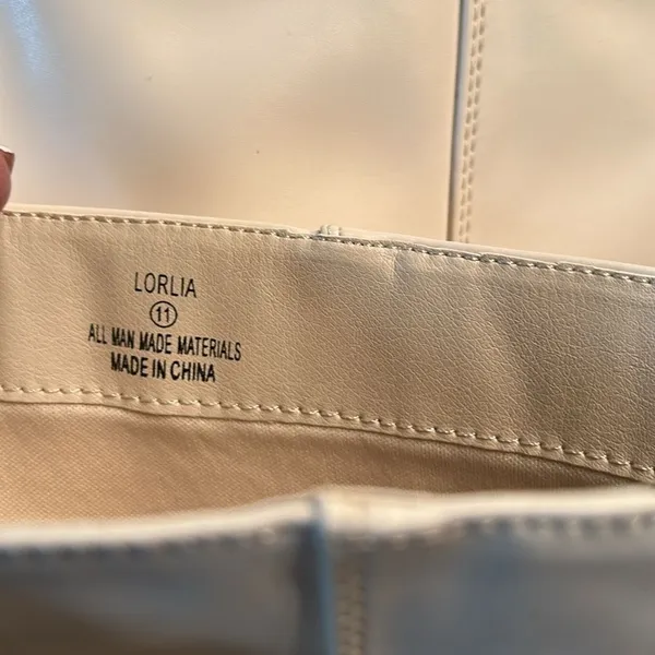 Lulus Square Mouth Ivory Boots(Size 11) - Image 7