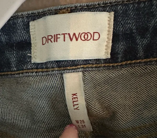 Driftwood Kelly Mid-Rise Cropped Bootcut Jeans - Medium Wash Size 29x31 - Image 3