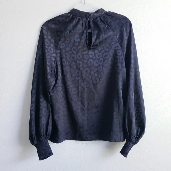 VICI Leopard Long Sleeve Keyhole Blouse - Image 7