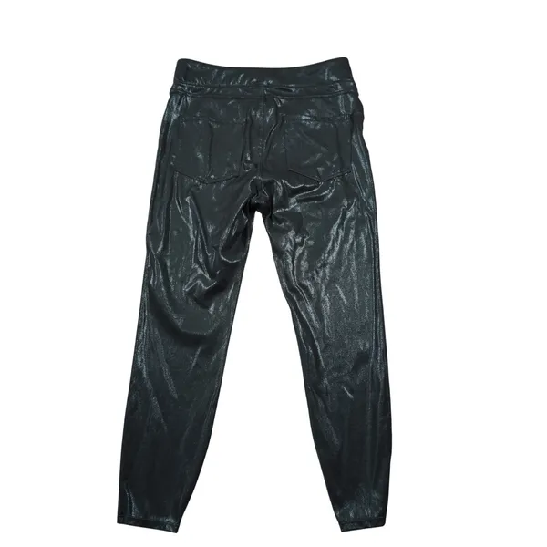 Halara Size Large Metallic Black High Waisted 7/8 Leggings Liquid Look Pants‎ - Image 8