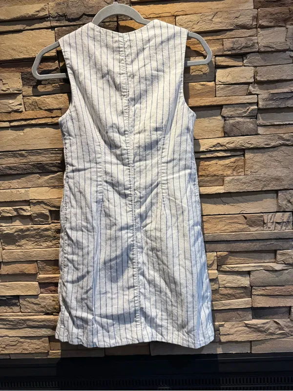Abercrombie The A&F Mara Linen-Blend Vest Mini Dress Size XXST - Image 5