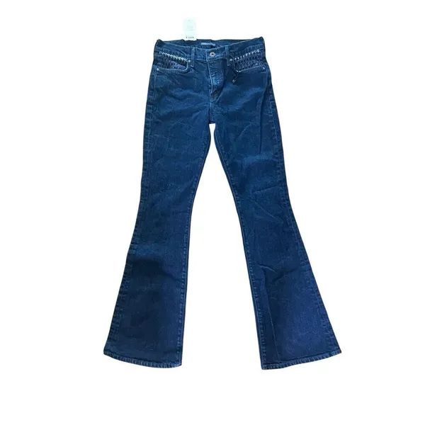Anthropologie x Levi’s Made & Crafted Stem Flare Blue Jeans Mid-Rise 28 $198 - Image 4