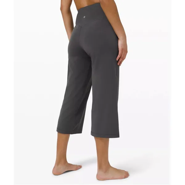 LULULEMON Align Wide Leg Super-High-Rise 23” Crop - Graphite (Dark) Grey - Sz. 6 - Image 5