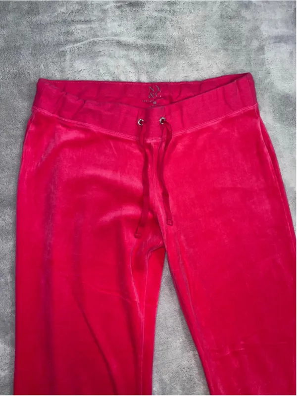 New York & Company Velour Track Pants Size M Pink - Image 4
