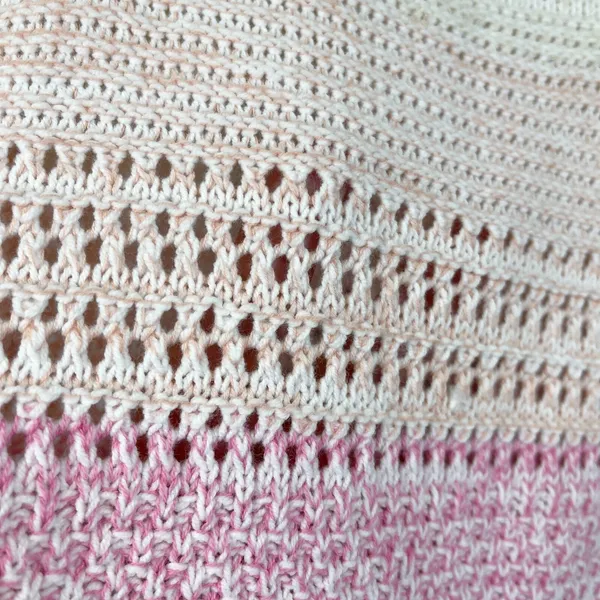 Scoop Womens‎ Sweater Tank Size Small Open Knit Ruffle Bohemian Feminine Cottage - Image 4