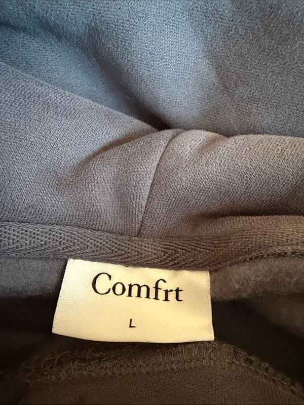 Comfrt gray minimalist hoodie sweatshirt - Image 5