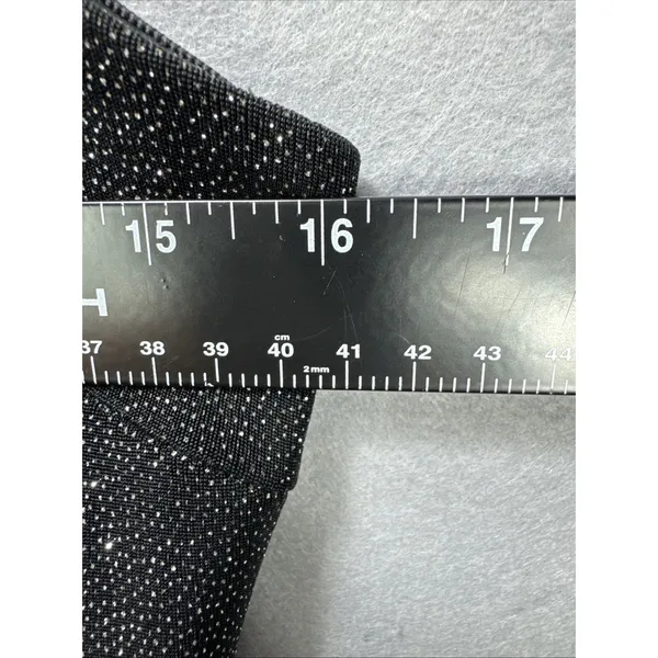 Jump Apparel 9/10 Formal Strapless Black Dress Shimmer Bodycon Prom Evening Y2K - Image 6