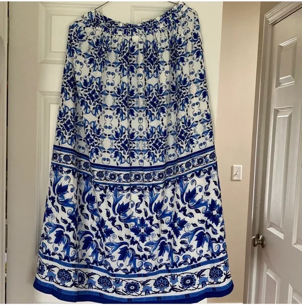 Long skirt Blue Size L - Image 3