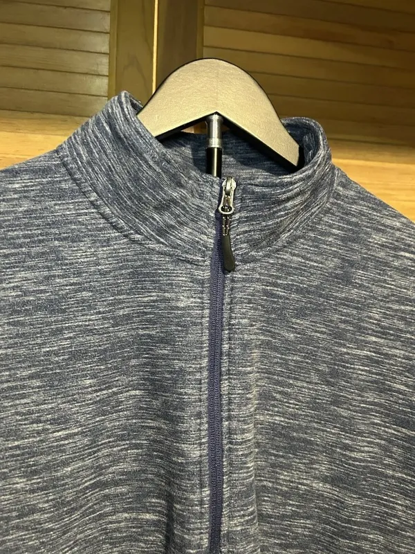 Stillwater Supply Co. Men's Blue XL Fleece 1/4 Zip Mock Neck Pullover - Image 4