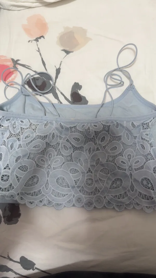 Hollister Blue Lace Tank Top - Image 2