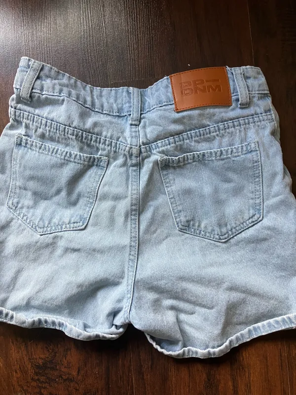 Princess Polly High-Waisted Shorts Denim - Image 3