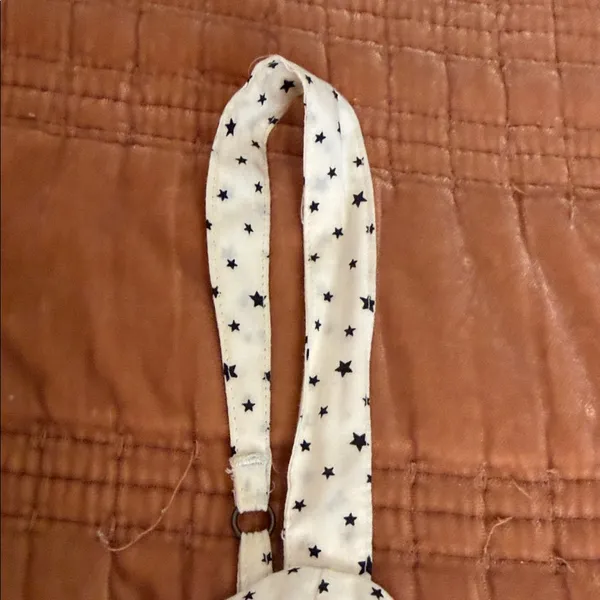 Abercrombie and Fitch Star Print Spaghetti Strap Crop Top sz S - Image 3