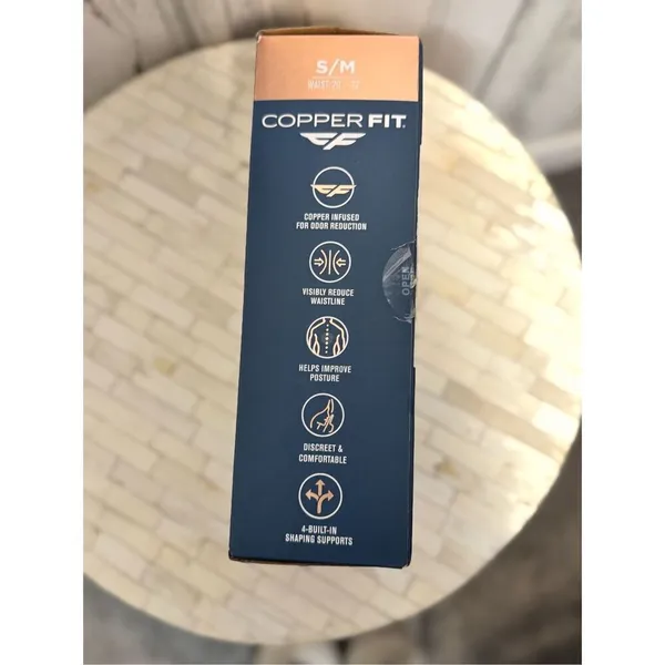 Copper Fit Core Shaper, Supports Back and Shapes Waist, Copper Infused, small/me - Image 2