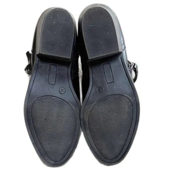 Pacifica Womens Size 8 Black Ankle Booties Block Heel Zip Up Minimalist EUC - Image 5