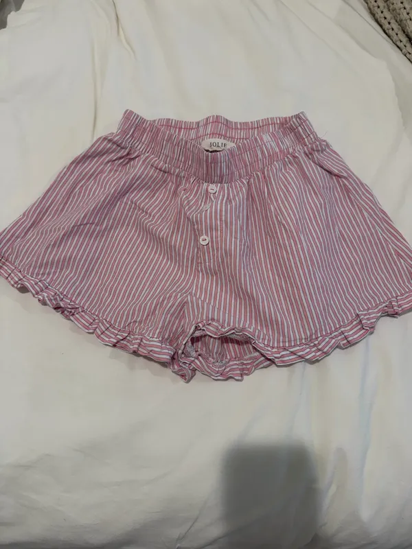 Jolie LA Pink striped shorts - Image 2