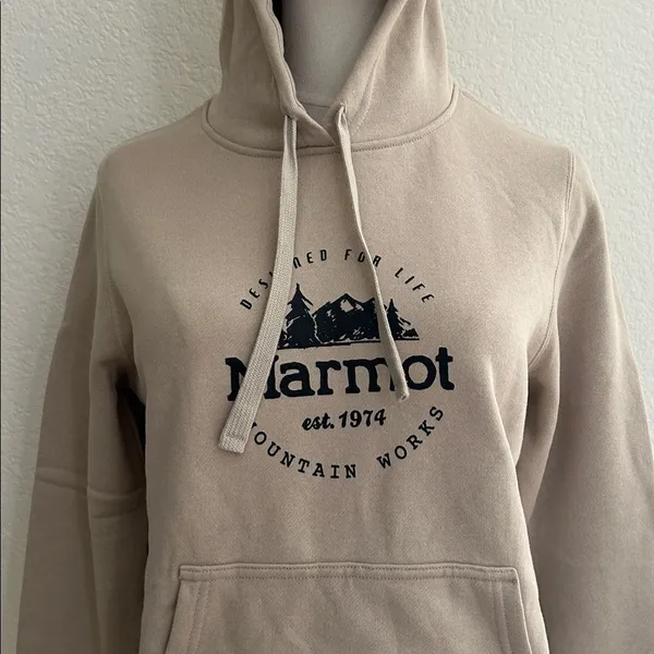 MARMOT Women's Culebra Peak Hoody, Sandbar, Size Small, NWT - Image 3