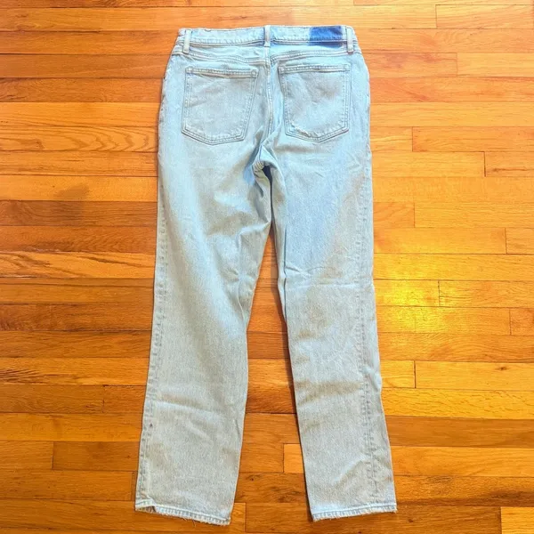 ABERCROMBIE & FITCH‎ 90s Low Rise Curve Love Light Wash Denim Jeans size 30 - Image 2