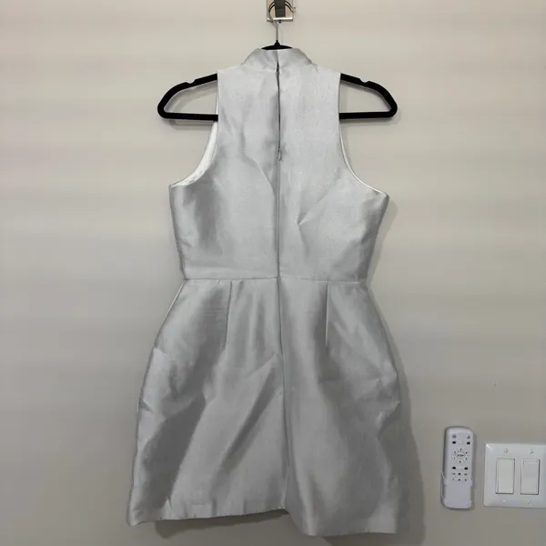 Amanda Uprichard Everhart Satin Twill Mini Dress S - Image 9