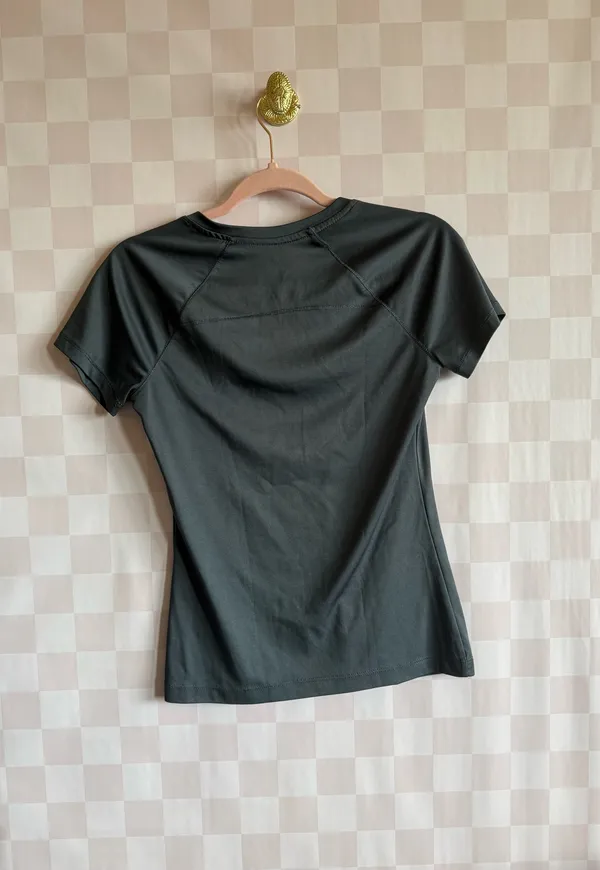 Danskin Women's Grey V-Neck Active Tee - Image 3