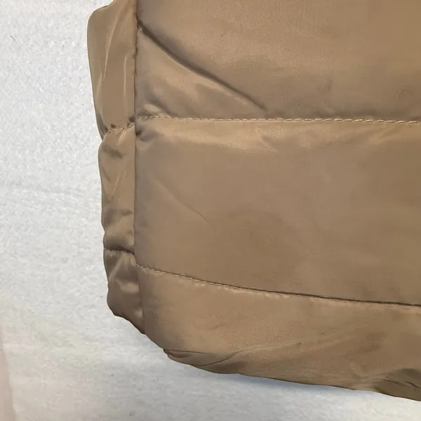 BAGSMART Quilted Puffy Tote Bag Taupe Laptop Travel Work Gym Carry On - Image 7