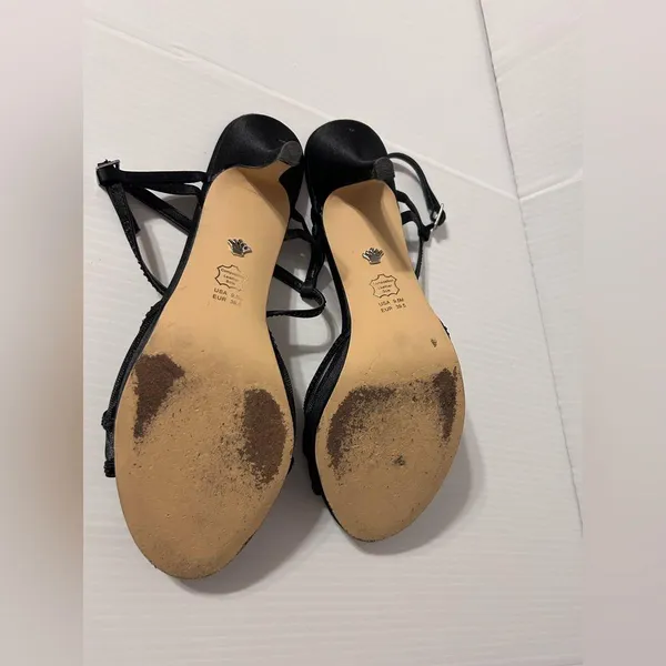 Nina New York black ankle strap heels women size 9.5 M - Image 7