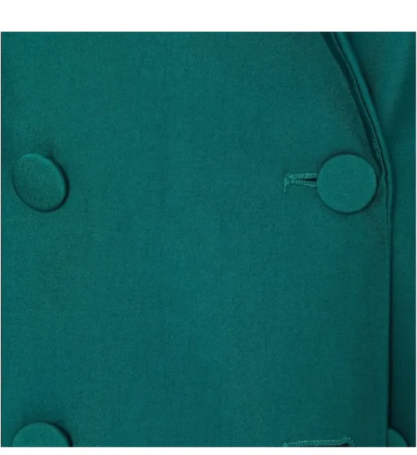 ZARA Teal Double-Breasted Blazer - Image 2