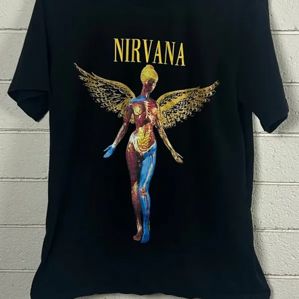 Nirvana Black Band Tee size XL - Image 4
