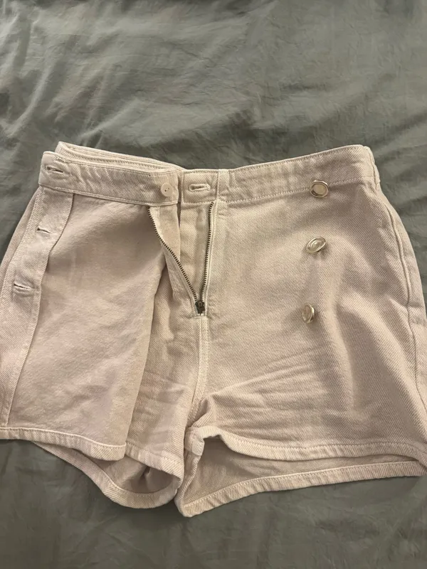 Zara Women’s Tan Asymmetrical Skort - Image 3