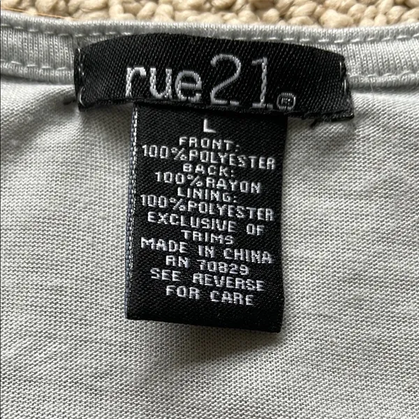 Rue21 Silver Sequin Sleeveless Tank Top - Image 3
