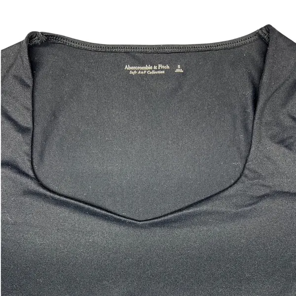 Abercrombie‎ & Fitch Bra Free Seamless Deep V Bodysuit Black Small - Image 5