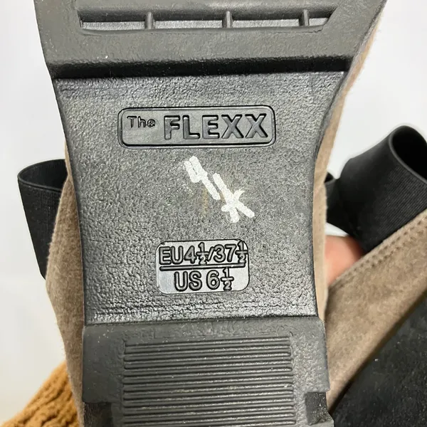 The Flexx wedge suede shoes taupe‎ women’s size 6.5 business casual - Image 8